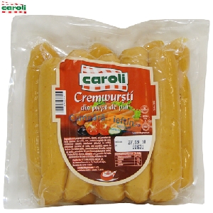 Cremwursti din piept de pui Caroli kilogram Cremwursti din piept de pui Caroli kilogram