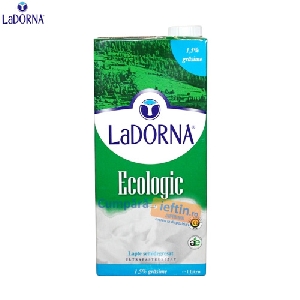 Lapte UHT ecologic LaDorna semidegresat 1.5% grasime 1 L