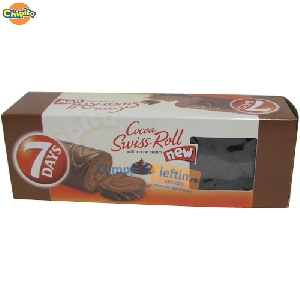 Rulada cu crema de cacao glazurata Chipita 7 Days Swiss Roll 270 gr Rulada cu crema de cacao glazurata Chipita 7 Days Swiss Roll 270 gr