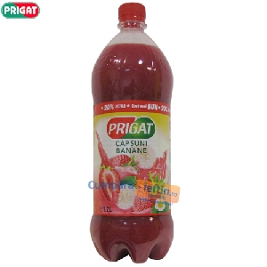 Suc natural de capsuni si banane Prigat 1.2 L