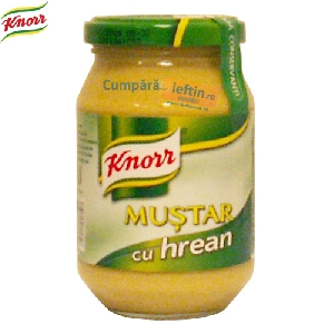 Mustar cu hrean Knorr 270 gr Mustar cu hrean Knorr 270 gr