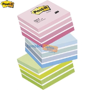 Cub notite autoadezive Post-it pastel Cub notite autoadezive Post-it pastel