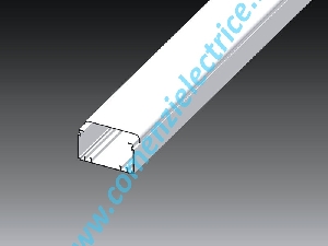 Canal cablu PVC+capac, 2 compartimente, 100x60,alb Kopos Canal cablu PVC+capac, 2 compartimente, 100x60,alb Kopos