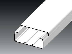 Canal cablu PVC+capac, 120x40, alb Kopos Canal cablu PVC+capac, 120x40, alb Kopos