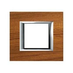Placa ornament 2 module lemn Teak Bticino Axolute Placa ornament 2 module lemn Teak Bticino Axolute