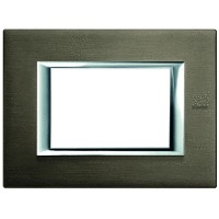 Placa ornament 3 module Brushed Bronze Bticino Axolute Placa ornament 3 module Brushed Bronze Bticino Axolute