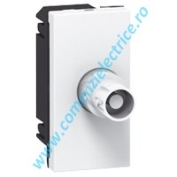 PRIZA TV BNC MAMA 1 MODUL ALB LEGRAND MOSAIC