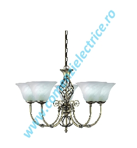 Lustra Cameroon 975-5 aur antic 5x60W E14 Lustra Cameroon 975-5 aur antic 5x60W E14