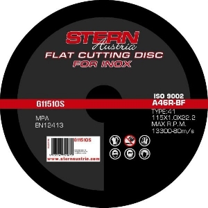 Set 10 discuri abrazive pentru polizor unghiular 115x1mm Stern G11510S G11510S Set 10 discuri abrazive pentru polizor unghiular 115x1mm Stern G11510S G11510S