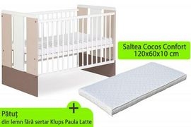 Patut fara sertar KLUPS Paula Latte + Saltea - MYK00004390 MYK00004390 Patut fara sertar KLUPS Paula Latte + Saltea - MYK00004390 MYK00004390
