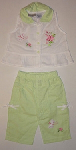 Costumas verde de vara pentru bebeluse - 9670A_1 9670A_1