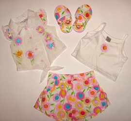 Costumas vesel de vara pentru fetite - 5645 5645