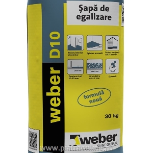 Sapa de egalizare - Weber D10 - 30kg