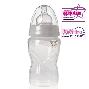 Biberon integral din silicon moale Vital Baby Airflow - 250ml 0 luni+