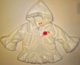 Hainuta eleganta de iarna pentru bebeluse si fetite Alba ca zapada