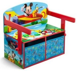 Mobilier 2 in 1 pentru depozitare jucarii Disney Mickey Mouse - BBXTB84912MM Mobilier 2 in 1 pentru depozitare jucarii Disney Mickey Mouse - BBXTB84912MM