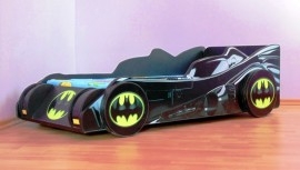 Pat in forma de masinuta Batmobil 150x74 cm - COS071 Pat in forma de masinuta Batmobil 150x74 cm - COS071