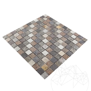 Mozaic Ardezie Flexibila SKIN - Multicolora 2 x 2 cm Mozaic Ardezie Flexibila SKIN - Multicolora 2 x 2 cm