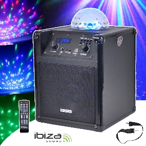 Boxa portabila Ibiza Sound KUBE60-BK 60W Boxa portabila Ibiza Sound KUBE60-BK 60W
