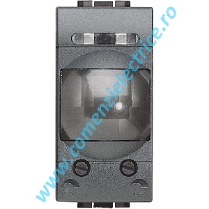 COMUTATOR CU DETECTOR PASIV DE MISCARE IN INFRAROSU 1 MODUL ANTRACIT LIVING LIGHT BTICINO