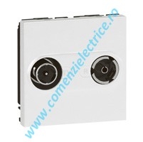 PRIZA TV-R 2 MODULE ALB LEGRAND MOSAIC PRIZA TV-R 2 MODULE ALB LEGRAND MOSAIC