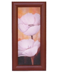 Tablou flori 10x25 cu rama de lemn 