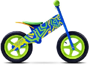 Bicicleta de lemn Zap Toyz, Blue/Green