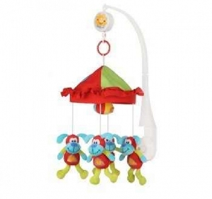 Carusel muzical pentru patut Catelus BabyOno,