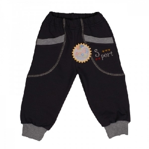Pantalon model 8 cu manseta EL18 Maro Pifou, 1 an Pantalon model 8 cu manseta EL18 Maro Pifou, 1 an