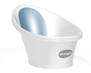 Cadita bebelusi cu protectie spate Shnuggle, Blue