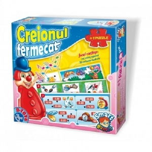 Joc educativ Creionul Fermecat - Puzzle 24 piese 1 D-Toys,
