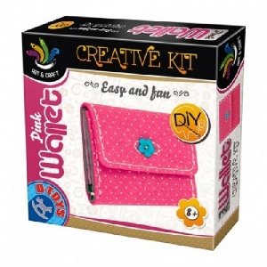 Set de cusut - Portofel roz D-Toys, Set de cusut - Portofel roz D-Toys,