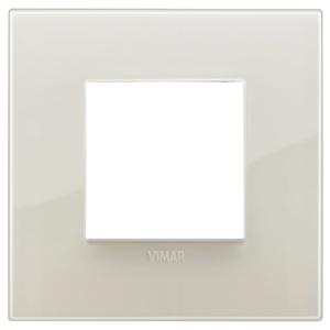 Rama ornament 2 module Reflex Ivory White Vimar Arke