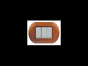Placa ornament ,3 module, cires american, living light, BTICINO Placa ornament ,3 module, cires american, living light, BTICINO