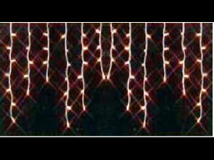 Turturi luminosi FLASH TLS41-WWG: 192 LED-uri alb calde, 4,2X0,8 metri, cablu verde