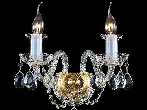 Aplica Diamant Crystal Elegia,2 x E14, 230V, D.29cm,H.28 cm,Auriu