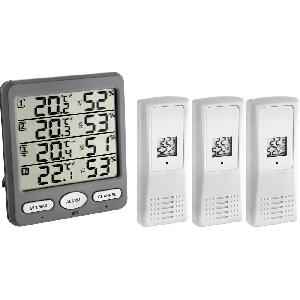 Termo-Higrometru cu 3 senzori wireless TFA 30.3054.10 Termo-Higrometru cu 3 senzori wireless TFA 30.3054.10