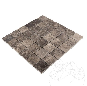 Mozaic Marmura Dark Emperador Polisat 4.8 x 4.8cm - Lichidare stoc Mozaic Marmura Dark Emperador Polisat 4.8 x 4.8cm - Lichidare stoc