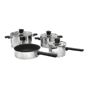 Set vase 7 piese acoperire Teflon Xtra inox Set vase 7 piese acoperire Teflon Xtra inox
