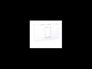 Placa ornament 1 modul Alb Unica