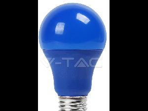 Bec cu LED albastru  - 9W E27 A60 termoplastic lumina albastra  VT-2000