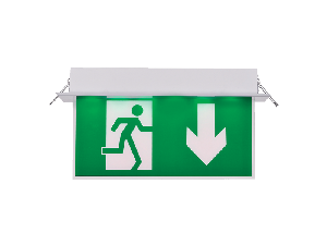 AL3116 -LAMPA EXIT SAGEATA IN JOS / PLASTIC