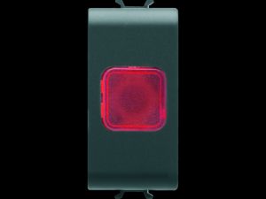 Lampa prezenta tensiune - RED - 1 MODULE - BLACK - CHORUS Lampa prezenta tensiune - RED - 1 MODULE - BLACK - CHORUS