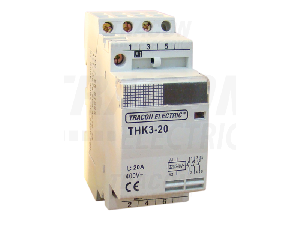Contactor modular de instalatii THK2-32 230V, 50Hz, 2P, 2×NO, 32/12A, 6,5/1,9kW, 230V AC