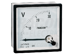Voltmetru analogic de curent continuu DCVM96-600 96×96mm, 600V DC