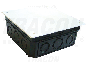 Doza perforata patrata, ST, neagra D100X100 100(116)×51.5mm Doza perforata patrata, ST, neagra D100X100 100(116)×51.5mm