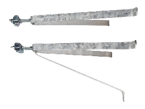 Set 50 cm. suporti montaj SAT, otel galvanizat la cald Set 50 cm. suporti montaj SAT, otel galvanizat la cald