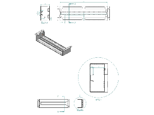 Suport 19€œ ap modular,cu plastron si masca spate,3U,RAL7035 Suport 19€œ ap modular,cu plastron si masca spate,3U,RAL7035