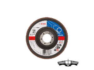 Disc de slefuire evantai X551 BOSCH 115mm, G60