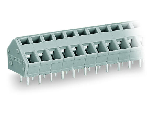 PCB terminal block; 2.5 mm²; Pin spacing 5/5.08 mm; 8-pole; CAGE CLAMP®; commoning option; 2,50 mm²; gray